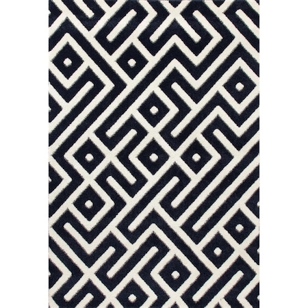 3 X 4 Ft. Highline Collection Amazed Woven Area Rug, Navy